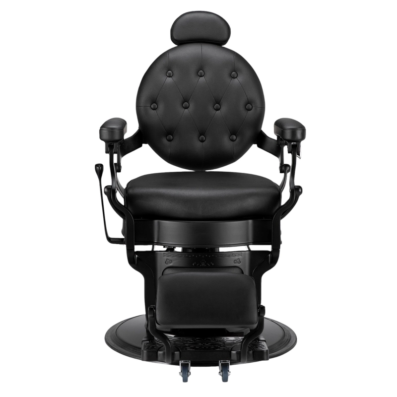 Karma Mackay Barber Chair Black Front View