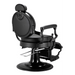 Karma Mackay Barber Chair Black Rear Side View