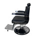 Karma Mt Isa Barber Chair Black Chrome Side View
