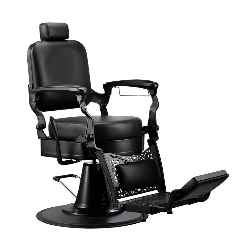 Karma Noosa Barber Chair Black Front Side View
