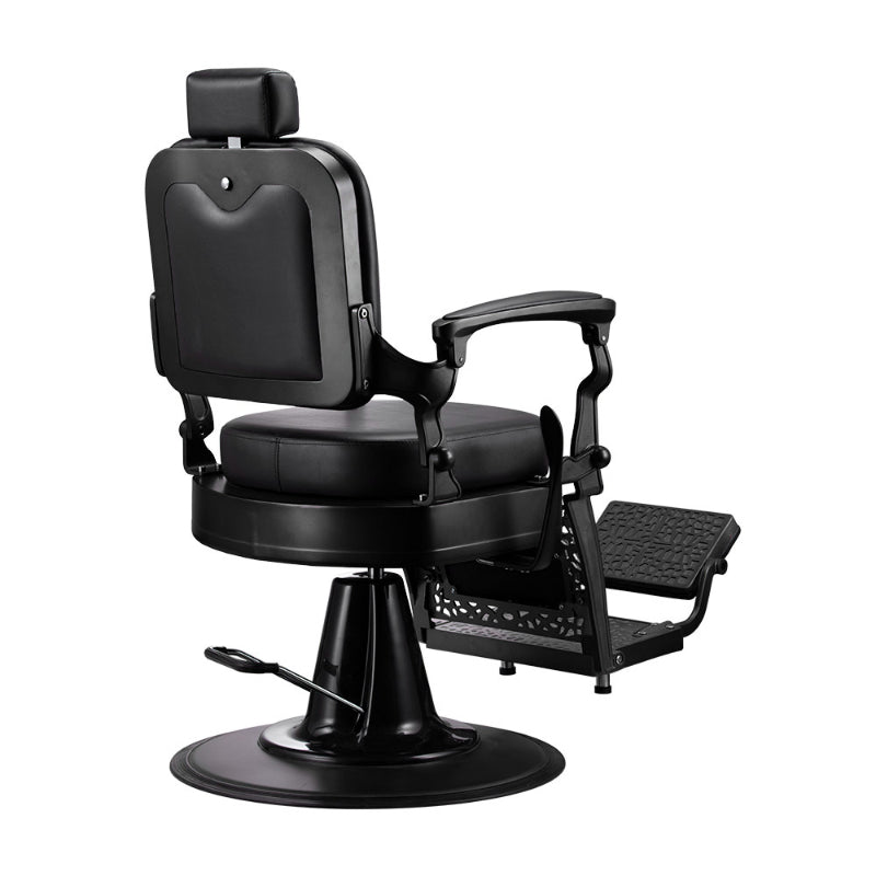 Karma Noosa Barber Chair Black Rear Side View