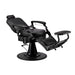 Karma Noosa Barber Chair Black Reclined Front Side View