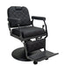 Karma Paddington Barber Chair Black Front Side View