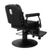 Karma Paddington Barber Chair Black Rear Side View