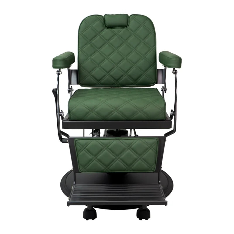 Karma Paddington Barber Chair Emerald Green Front View