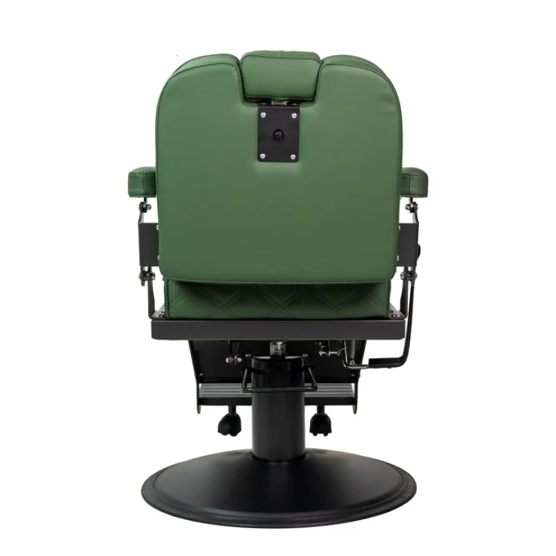 Karma Paddington Barber Chair Emerald Green Rear View