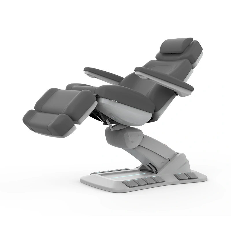 Karma Queenstown Electric Beauty Bed Grey Elevated Front Side View