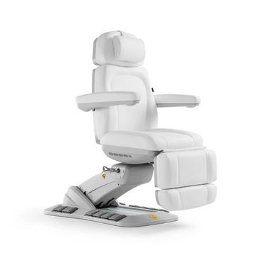 Karma Queenstown Electric Beauty Bed White Upright Front Side View