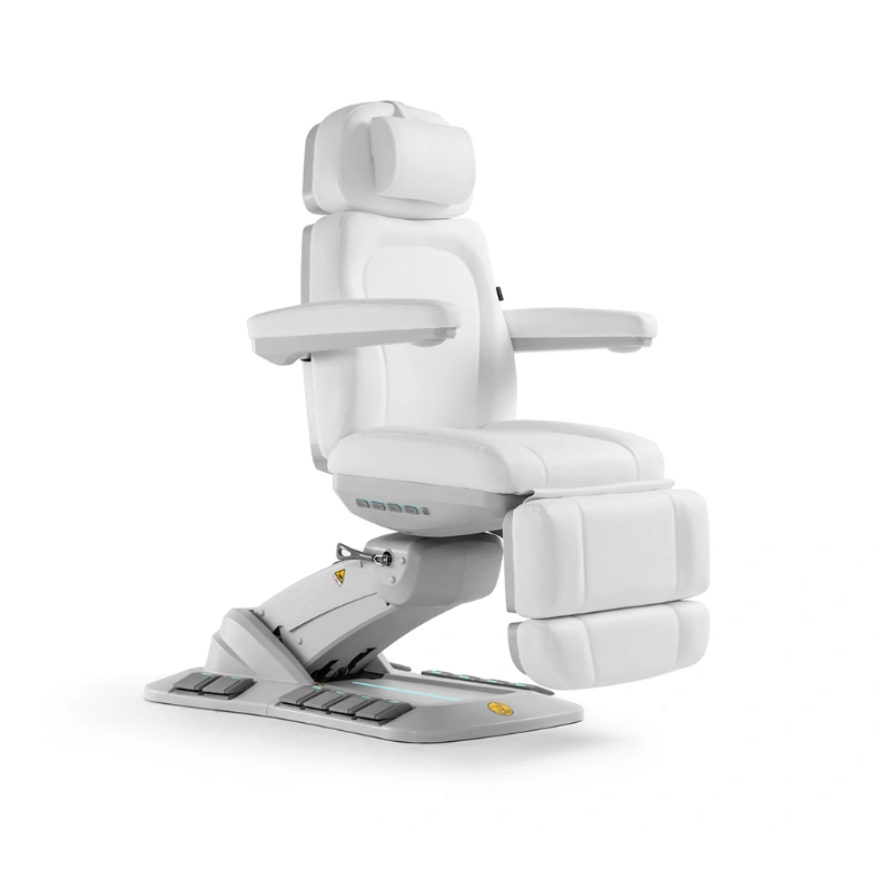 Karma Queenstown Electric Beauty Bed White Upright Front Side View