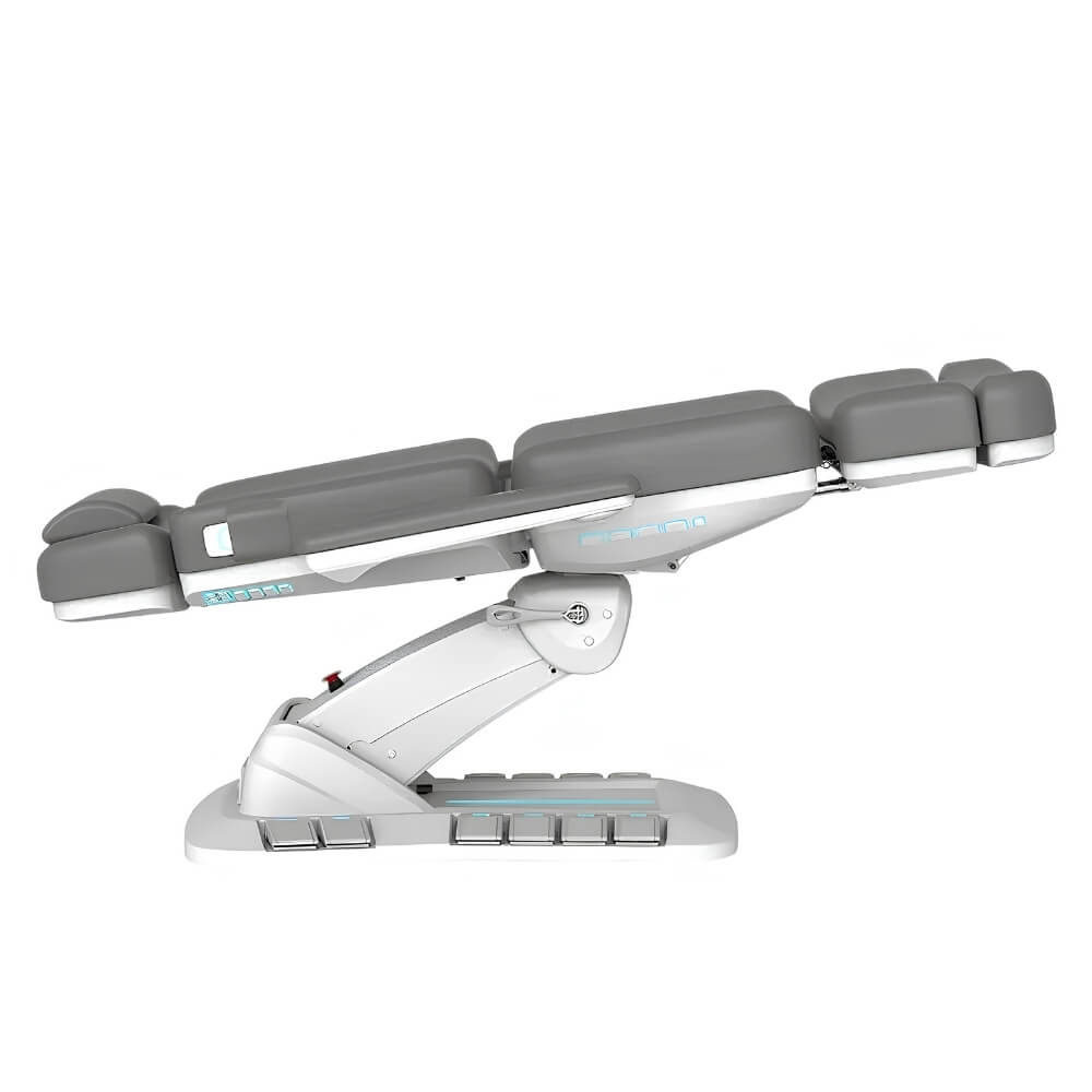 Karma Queenstown Full Electric Beauty Bed Grey Inclined Flat Position Side View