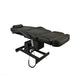 Karma Rotorua Electric Beauty Bed 3 Motor Adjustable Black Flat Position Front Side View