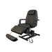Karma Rotorua Electric Beauty Bed 3 Motor Adjustable Black Foot Rest Extended Front Side View