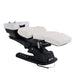 Karma Springvale Shampoo Unit White Lowered Flat Position Front Side View