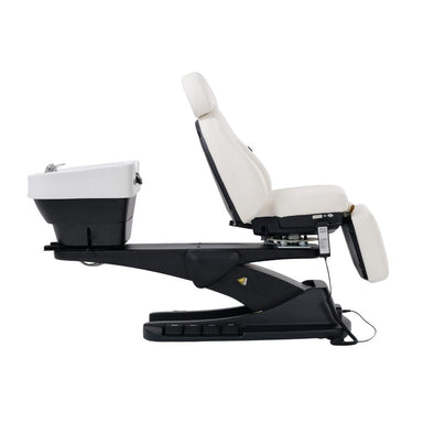 Karma Springvale Shampoo Unit White Lowered Upright Side View