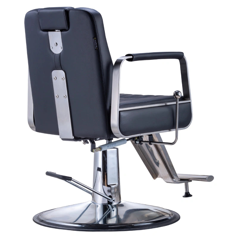 Karma Wollongong Salon Chair Black Rear Side View