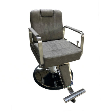 Karma Wollongong Salon Chair Grey Front Aerial View