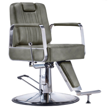 Karma Wollongong Salon Chair Grey Front Side View