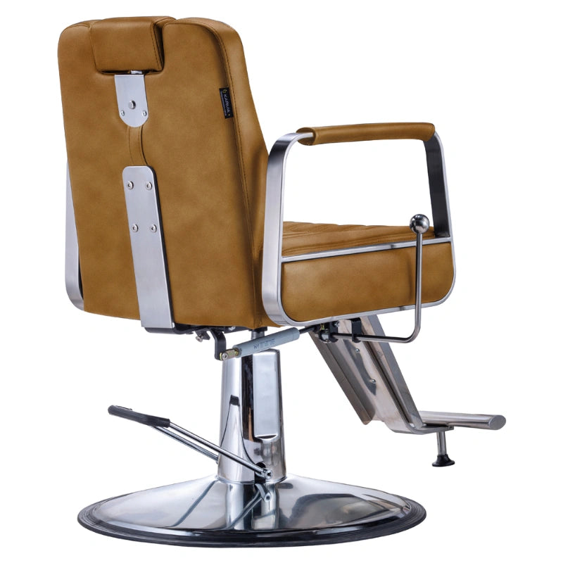 Karma Wollongong Salon Chair Tan Rear Side View