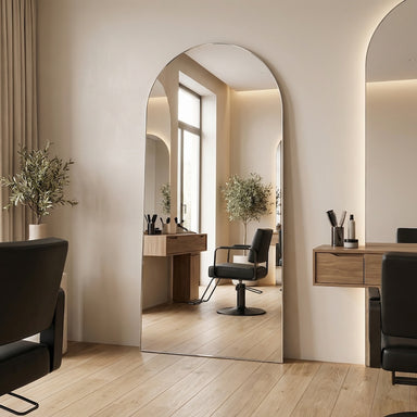 Louvre Mirrors Alto Arch Frameless Mirror Barber