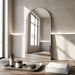Louvre Mirrors Alto Arch Frameless Mirror Studio Front Side View