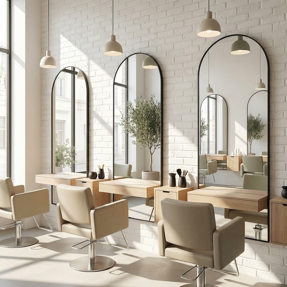 Louvre Mirrors Areya Arch Trio Mirrors Black