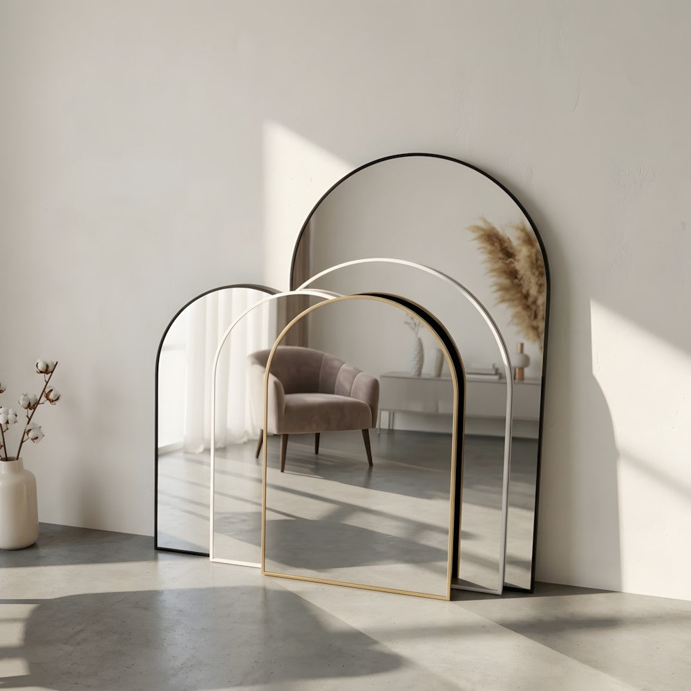Louvre Mirrors Contour Arch Mirror Colour Size Collection