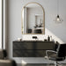 Louvre Mirrors Contour Arch Mirror Gold Salon Front View