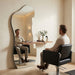 Louvre Mirrors Lyra Frameless Mirror Wall Leaning Barber