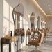 Louvre Mirrors Lyra Frameless Mirror Wall Mounted Row Salon