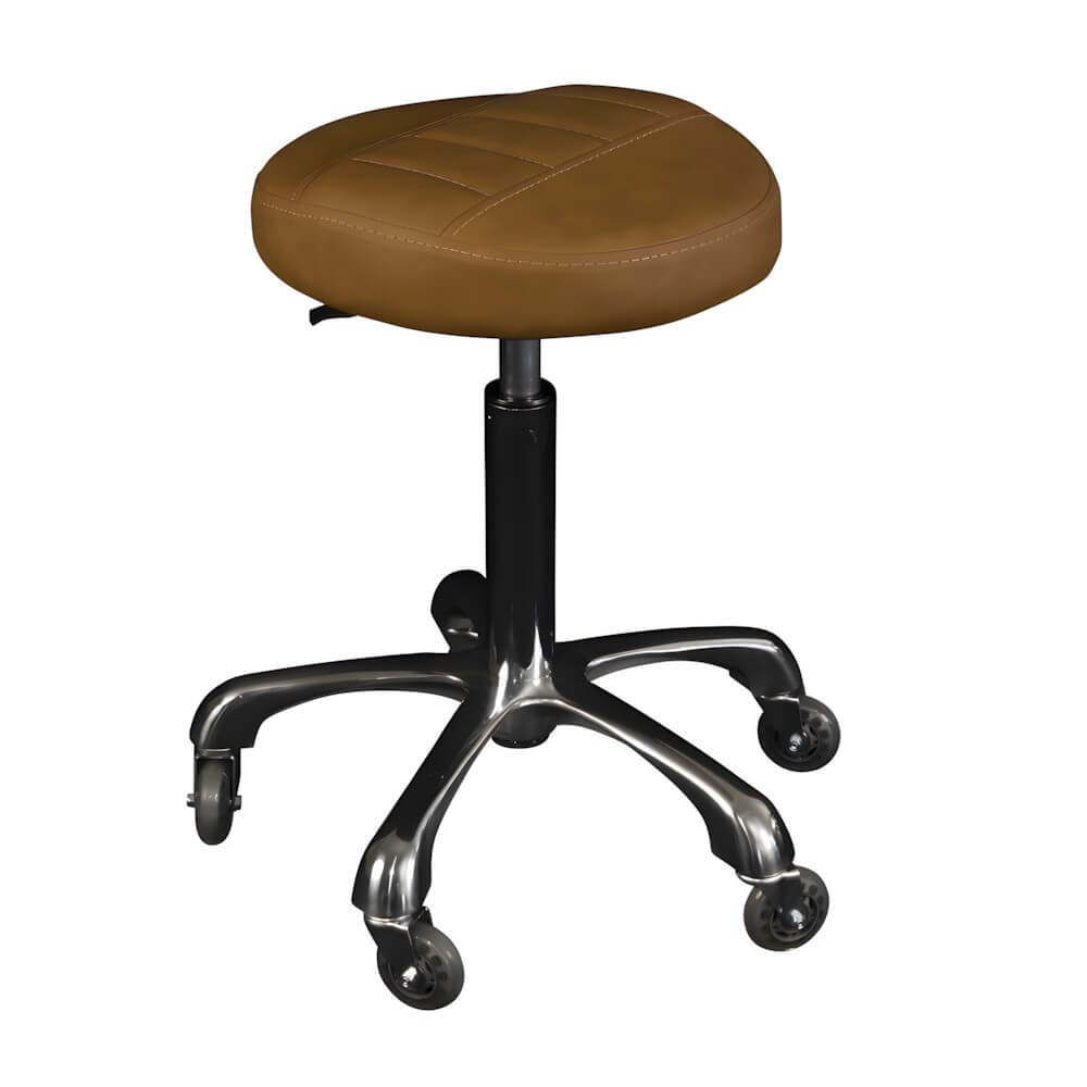 Karma burnie stool tan front view