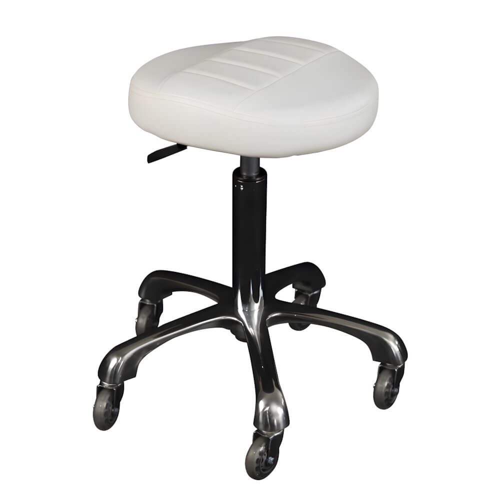 Karma burnie stool white front view